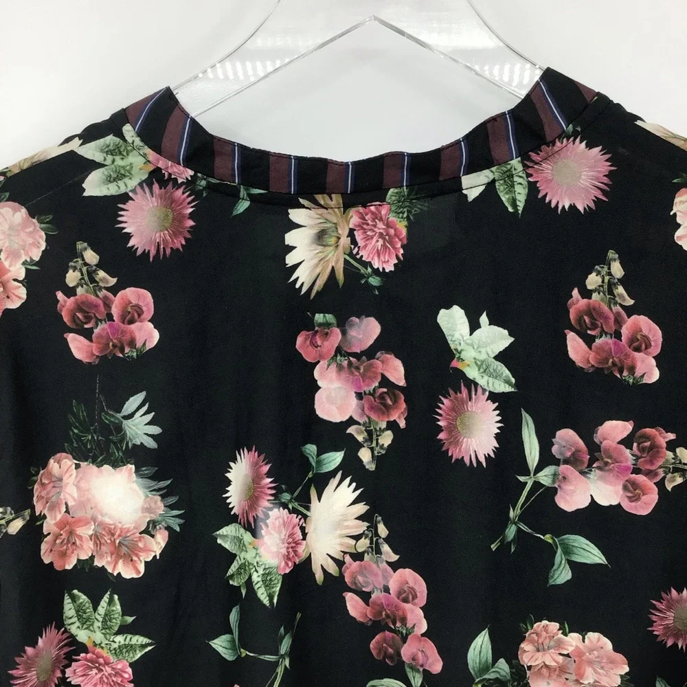 Tolani Collection Ruffled Hem Floral Print Tunic - Picture 7 of 14